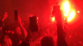 "Зенит" - чемпион! Огненное празднование в "Пулково"