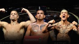 Нейт Диас, Энтони Петтис и Макс Холлуэй.