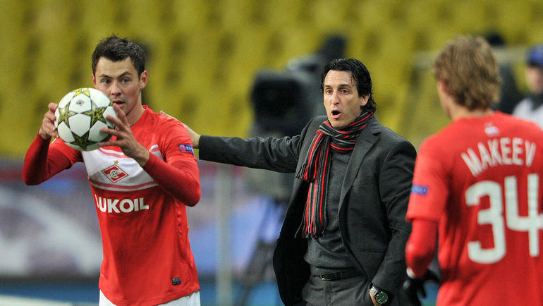 Динияр Билялетдинов и Унаи Эмери. Фото Алексей Иванов Динияр Билялетдинов и Унаи Эмери. Фото Алексей Иванов