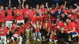 19 мая. Витория. "Эфес" – ЦСКА – 83:91. Игроки ЦСКА после победы.