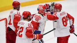 19 мая. Братислава. Швейцария - Россия - 0:3. Россияне празднуют победу.