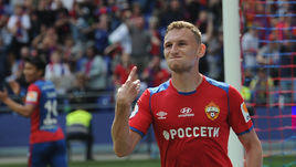 26 мая. Москва. ЦСКА – "Крылья Советов" – 6:0. Федор Чалов празднует дубль. Это его 15-й гол в чемпионате.