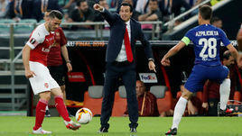 29 мая. Баку. "Челси" - "Арсенал" - 4:1. Унаи Эмери (в центре) впервые проиграл финал Лиги Европы.