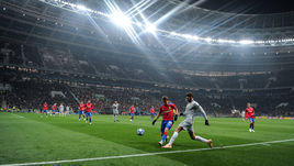 7 ноября 2018 года. Москва. ЦСКА - "Рома" - 1:2. Красно-синие провели домашние матчи Лиги чемпионов в "Лужниках".