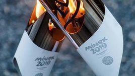 Огонь Европейских игр-2019 в Минске.