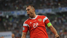 8 июня. Саранск. Россия - Сан-Марино - 9:0. Автор покера Артем Дзюба.