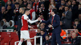 Месут Езил и Унаи Эмери.