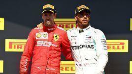 9 июня. Монреаль. Себастьян Феттель и Льюис Хэмилтон.