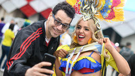 Болельщики на чемпионате мира.