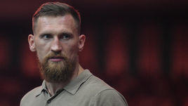 22 июля 2018 года. Москва. Дмитрий Кудряшов во время боя за кубок Мохаммеда Али WBSS.