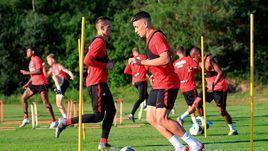 24 июня. Лойперсдорф. Новичок красно-белых Эсекиель Понсе готовится к дебюту за "Спартак".