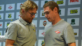 Валерий Карпин (слева) и Олег Кононов.