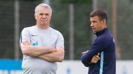 3 июля. Санкт-Петербург. Генеральный директор «Зенита» Александр Медведев (слева) и главный тренер команды Сергей Семак.