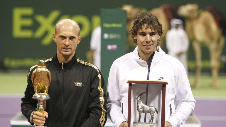 Николай Давыденко и Рафаэль Надаль. Фото REUTERS Николай Давыденко и Рафаэль Надаль. Фото REUTERS