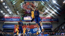 14 января. Москва. ЦСКА - "Химки" - 75.65. Игровой момент матча.