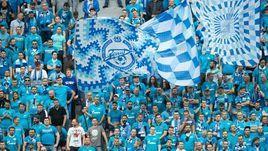 14 июля. Санкт-Петербург. "Зенит" – "Тамбов" – 2:1. Не все фанаты чемпиона России увидели игру полностью.