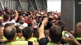 Инцидент после матча "Ростов" - "Спартак": давка под трибуной.