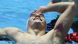 23 июля. Кванджу. Сунь Ян после победного финиша.