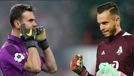 Игорь Акинфеев и Маринату Гильерме.