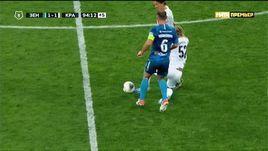 Гол Дзюбы: начало атаки, Иванович vs Вилена.