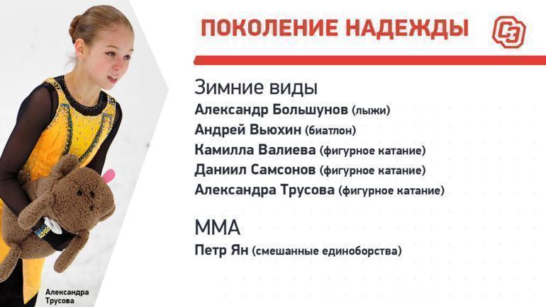 Поколение надежды. Зимние олимпийские виды спорта и ММА. Поколение надежды. Зимние олимпийские виды спорта и ММА.