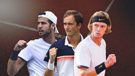 Карен Хачанов, Даниил Медведев, Андрей Рублев.