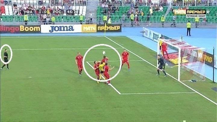 47-я минута матча «Уфа» - «Ростов». 47-я минута матча «Уфа» - «Ростов».