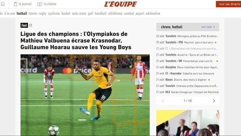 Реакция греческих СМИ на провал «Краснодара». Реакция греческих СМИ на провал «Краснодара».