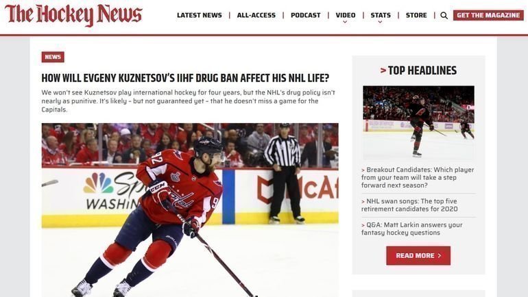 The Hockey News. The Hockey News.