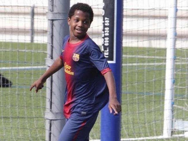 Юный Ансу Фати. Фото Mundo Deportivo Юный Ансу Фати. Фото Mundo Deportivo