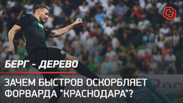 Берг — дерево. Зачем Быстров оскорбляет форварда «Краснодара»?