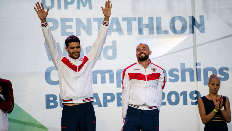 Данил Калимуллин (слева) и Александр Лесун. Фото Пресс-служба федерации современного пятиборья России Данил Калимуллин (слева) и Александр Лесун. Фото Пресс-служба федерации современного пятиборья России