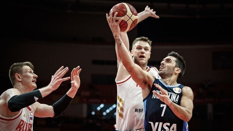 Россия против Аргентины на ЧМ-2019. Фото FIBA Россия против Аргентины на ЧМ-2019. Фото FIBA