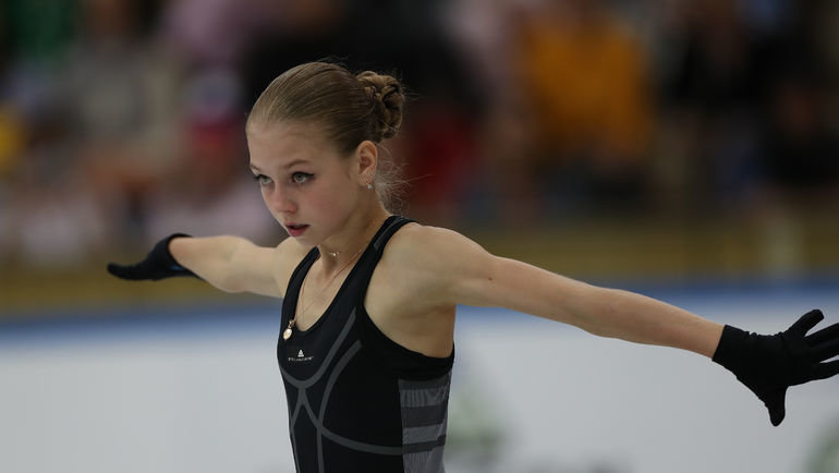 Александра Трусова. Фото Александр Федоров, «СЭ» / Canon EOS-1D X Mark II Александра Трусова. Фото Александр Федоров, «СЭ» / Canon EOS-1D X Mark II