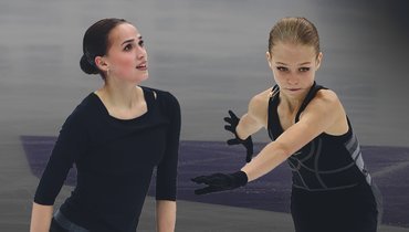 Алина Загитова и Александра Трусова.