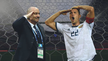 Станислав Черчесов и Артем Дзюба.