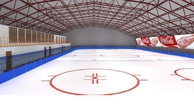 Так выглядит каток внутри. Так выглядит каток внутри.