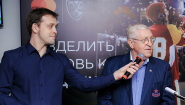 Корреспондент «СЭ» Евгений Белоусов и Борис Михайлов.