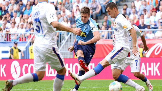 В первом круге РПЛ Александр Соболев дважды забил в ворота ЦСКА. Фото ФК «Крылья Советов» В первом круге РПЛ Александр Соболев дважды забил в ворота ЦСКА. Фото ФК «Крылья Советов»