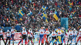 Первая мужская эстафета сезона. Россия — четвертая, золото — у Норвегии