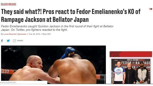 Что говорят о Федоре Емельяненко в Америке. Что говорят о Федоре Емельяненко в Америке.