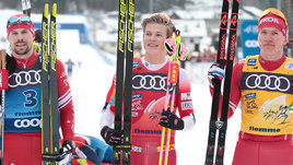 Устюгов и Большунов привезли Клебо на финиш. И норвежец отобрал у наших победу