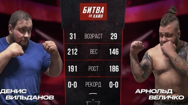 Денис «Папа» Вильданов vs Арнольд Величко. Денис «Папа» Вильданов vs Арнольд Величко.