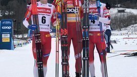 Большунов снова устроил расправу над норвежцами. Но по российскому ТВ этого не показали