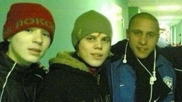 Дмитрий Полоз, Александр Кокорин и Роберто Карлос. Дмитрий Полоз, Александр Кокорин и Роберто Карлос.