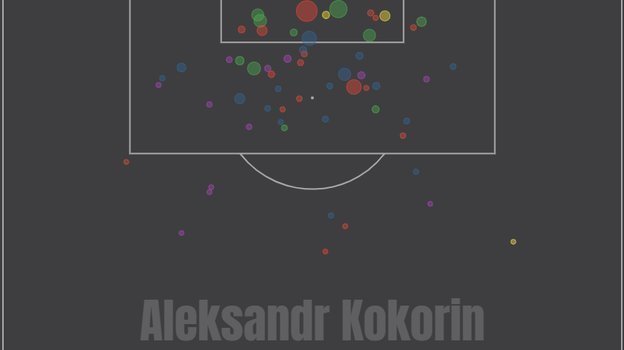 Карта ударов Александра Кокорина. Карта ударов Александра Кокорина.