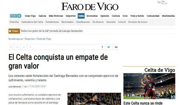 Faro de Vigo. Faro de Vigo.