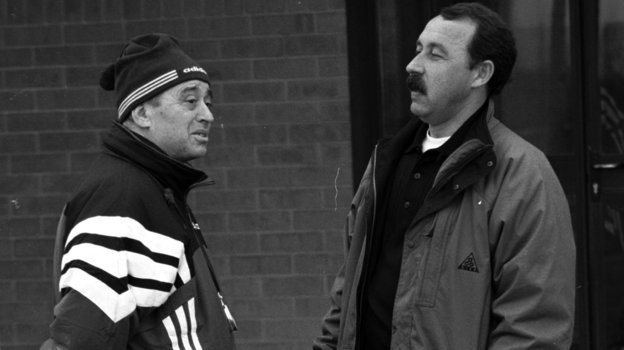 Адамас Голодец и Валерий Газзаев руководили игрой московского «Динамо» в 1992 году. Фото Александр Вильф, - Адамас Голодец и Валерий Газзаев руководили игрой московского «Динамо» в 1992 году. Фото Александр Вильф, -