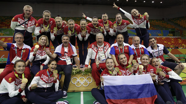 20 августа 2016 года. Рио-де-Жанейро. Франция – Россия – 19:22. Российские гандболистки – Олимпийские чемпионы Рио-2016. Фото Федерация гандбола России 20 августа 2016 года. Рио-де-Жанейро. Франция – Россия – 19:22. Российские гандболистки – Олимпийские чемпионы Рио-2016. Фото Федерация гандбола России