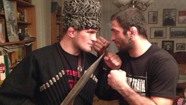 Хабиб Нурмагомедов и Михаил Малютин.
